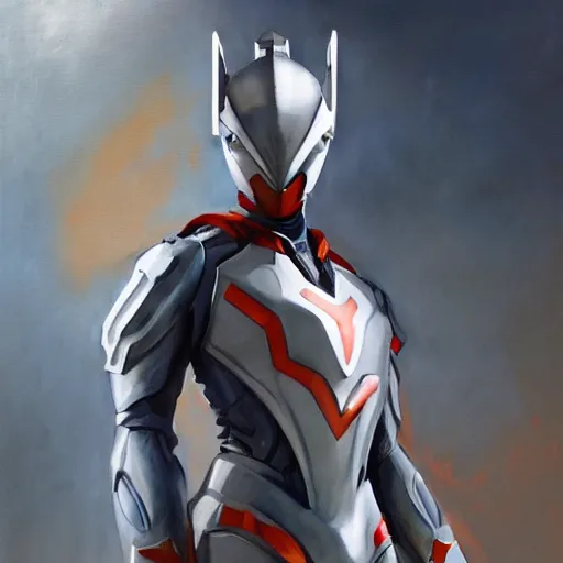 Prompt: greg manchess portrait painting of armored spiderman ultraman grey fox metal gear cyborg hybrid as overwatch character, medium shot, asymmetrical, profile picture, organic painting, sunny day, matte painting, bold shapes, hard edges, street art, trending on artstation, by huang guangjian and gil elvgren and sachin teng