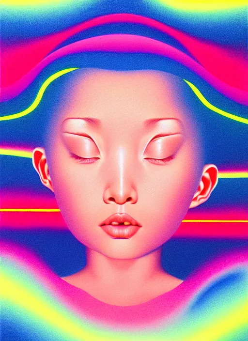 Image similar to cute girl by shusei nagaoka, kaws, david rudnick, airbrush on canvas, pastell colours, cell shaded, 8 k