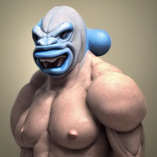 Image similar to stunning award winning hyperrealistic hdr 8 k highly detailed portrait photo of machamp as a real human