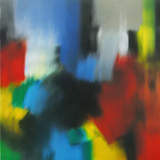 Image similar to painting by Gerhard Richter. high resolution high quality detailed