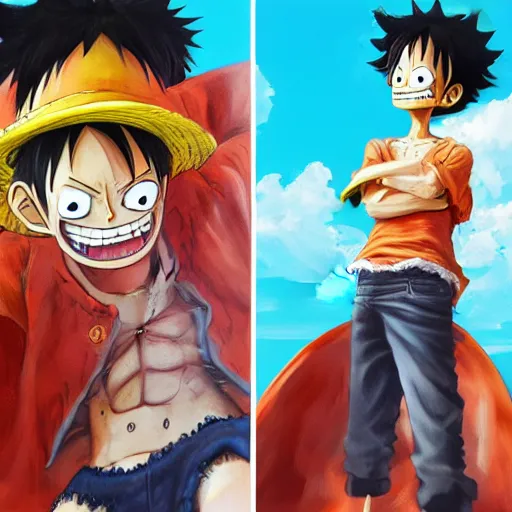 Screen Cap Redraw: Luffy Edition (OC) : r/OnePiece