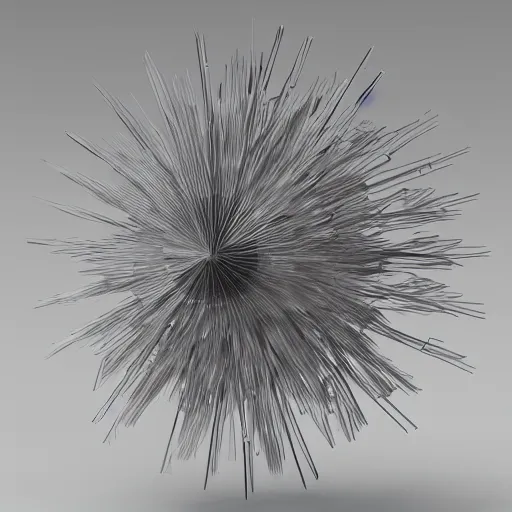 Image similar to beautiful kinetic wind sculpture detailed 4 k 3 d render