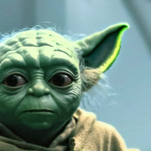 Prompt: film still of yoda in the movie alien movie 4 k