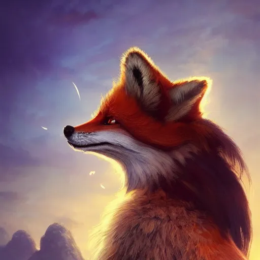 Image similar to anthropomorphic fluffy fox look like Indiana jones on the hot air balloon at night, clouds around, DnD character, unreal engine, octane render, dramatic lighting, pond, digital art, by Stanley Artgerm Lau, greg rutkowski, thomas kindkade, alphonse mucha, loish, norman Rockwell,