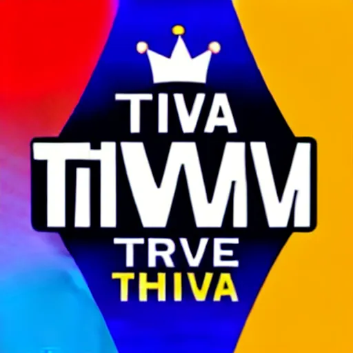 Image similar to Trivia TV show with blue crown logo