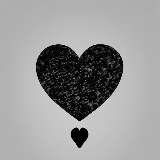 Image similar to clean black and white print on white paper, high contrast, logo of a symmetric heart with a stylized gymnast human dancer human silhouette inside