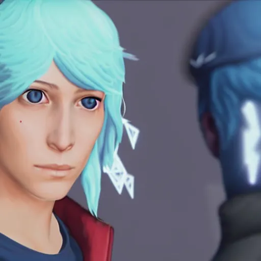 Image similar to chloe price with ice powers