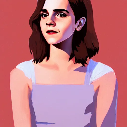 Image similar to emma watson by atey ghailan