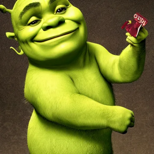 Image similar to shrek as the presiddent of the united states