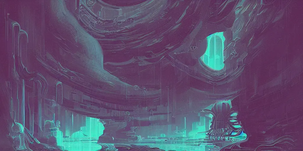 Image similar to a lovecraftian cinematic isograph print of a aetherpunk planet by alena aenami in the style of art - deco art, very, very aesthetic