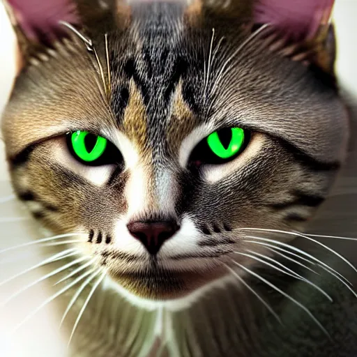 Image similar to cat soldier in call of duty warzone 4k, complete heterochromia brown and green eyes, high detail, high-resolution photograph, professional photography, ultra-detail