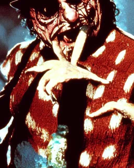 Prompt: danny devito as freddy kruger in nightmare on elm st