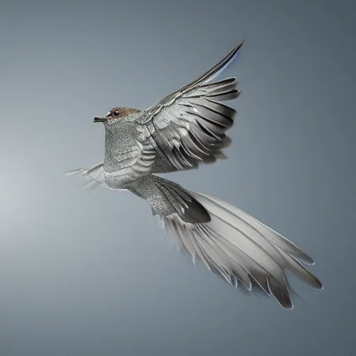 Prompt: a bird flying, ultra realistic digital art, 4k, cgsociety, HDR, Intricate