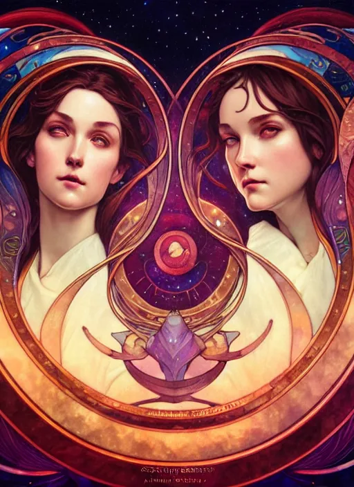 close up portrait of the gemini twins!! pisces | Stable Diffusion | OpenArt