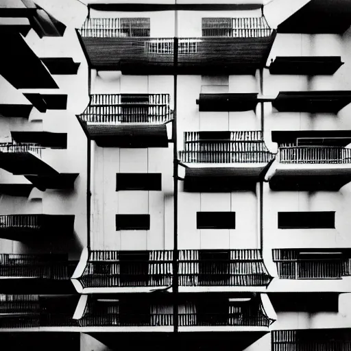 Prompt: focus shot by hisaji hara of an escher building architecture design