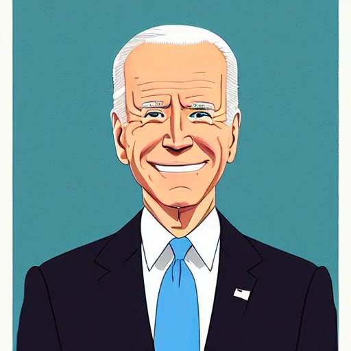 Image similar to Joe Biden by Studio Ghibli