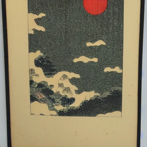 Prompt: japanese woodblock print