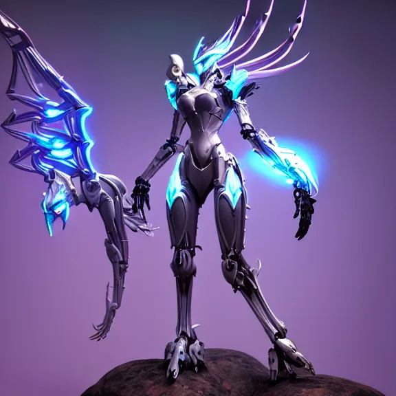 Image similar to extremely detailed front shot of a giant 1000 meter tall beautiful stunning saryn prime female warframe goddess, that's a stunning hot anthropomorphic robot mecha female dragon, silver sharp streamlined armor, detailed head, sharp claws, glowing Purple LED eyes, sitting down cutely, rump on top of a tiny mountain below her, a tiny forest with a village in the foreground, in front of her, fog rolling in, dragon art, warframe fanart, Destiny fanart, micro art, macro art, giantess art, fantasy, goddess art, furry art, furaffinity, high quality 3D realistic, DeviantArt, artstation, Eka's Portal, HD, depth of field