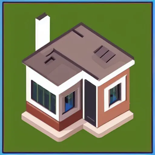 Image similar to cute isometric house