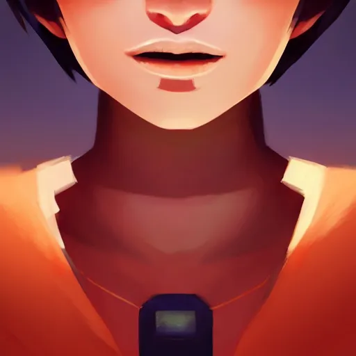 Image similar to face icon stylized minimalist comic - con, loftis, cory behance hd by jesper ejsing, by rhads, makoto shinkai and lois van baarle, ilya kuvshinov, rossdraws global illumination