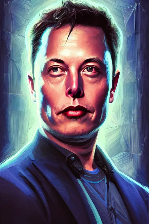 Image similar to elon musk as a blue suit spider man, realistic portrait, symmetrical, highly detailed, digital painting, artstation, concept art, smooth, sharp focus, illustration, cinematic lighting, art by artgerm and greg rutkowski and alphonse mucha