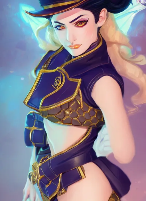 Prompt: a highly detailed illustration of beautiful girl cosplaying jotaro kujo, intricate, elegant, highly detailed, centered, digital painting, artstation, concept art, smooth, sharp focus, league of legends concept art, wlop.