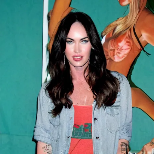 Prompt: Megan Fox playing Dj Tanner from Fuller House,8k,