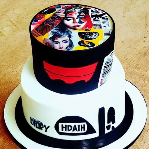 Image similar to “ a birthday cake imagined by Sandra Chevrier”