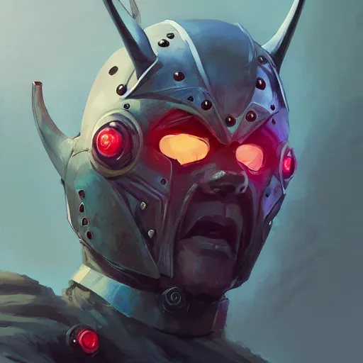 Image similar to cyberpunk viking helmet mask warrior goddess robot ninja fantasy, art gta 5 cover, official fanart behance hd artstation by jesper ejsing, by rhads, makoto shinkai and lois van baarle, ilya kuvshinov, ossdraws