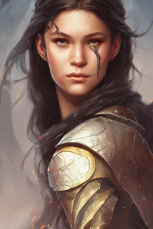 Image similar to olivia rodrigo as a fantasy character, d & d, fantasy, portrait, highly detailed, headshot, digital painting, trending on artstation, concept art, sharp focus, illustration, art by artgerm and greg rutkowski and magali villeneuve