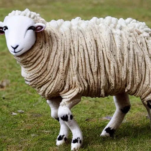 Prompt: humanoid sheep