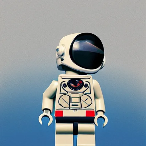 Image similar to lego astronaut by goro fujita, realism, sharp details, cinematic