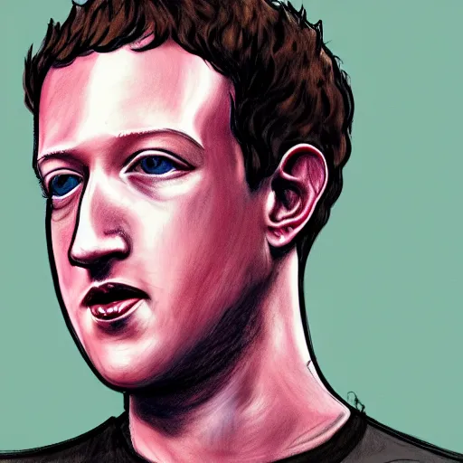 Prompt: mark zuckerberg early concept art sketches