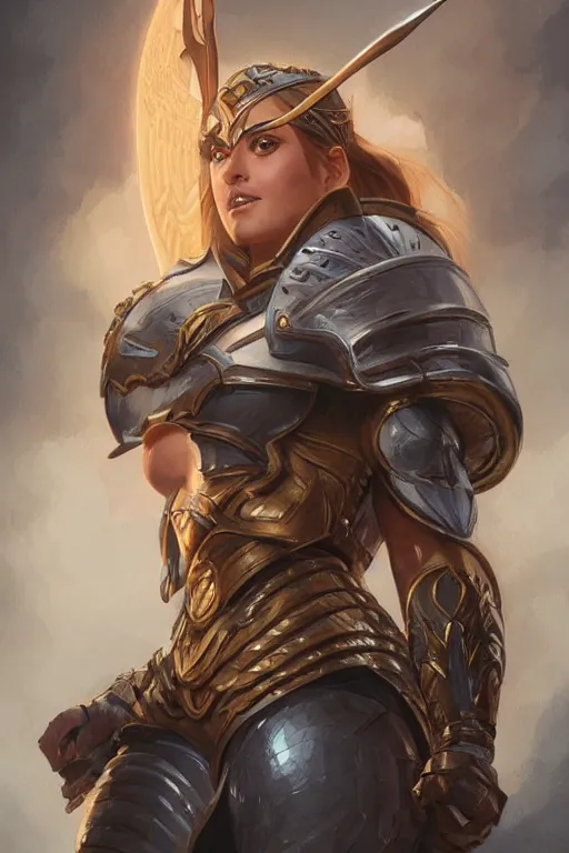 Image similar to amazon valkyrie athena, d & d, fantasy, portrait, highly detailed, headshot, digital painting, trending on artstation, concept art, sharp focus, illustration, art by artgerm and greg rutkowski and magali villeneuve