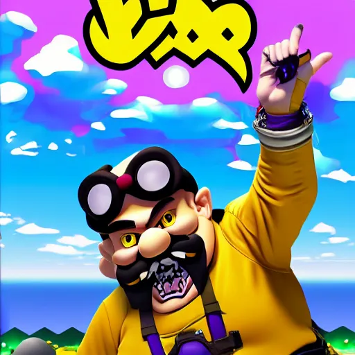 Image similar to wario on an adventure,, 8 k