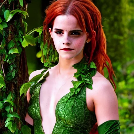 Image similar to Emma Watson as poison ivy