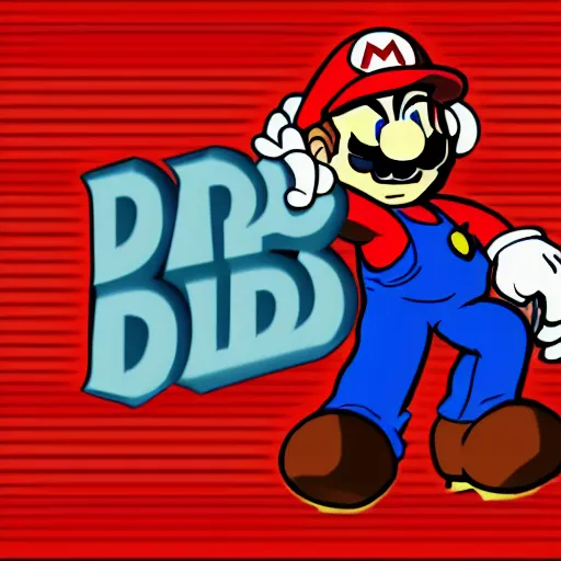 Image similar to Mario in the style of Cuphead