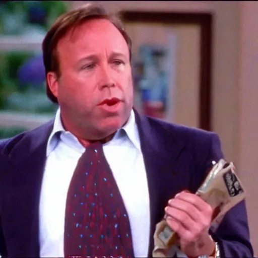 Image similar to alex jones guest starring in full house, 1 9 9 3 tv capture