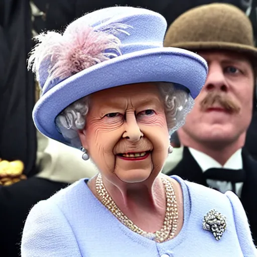 Prompt: Queen Elizabeth in Peaky Blinders