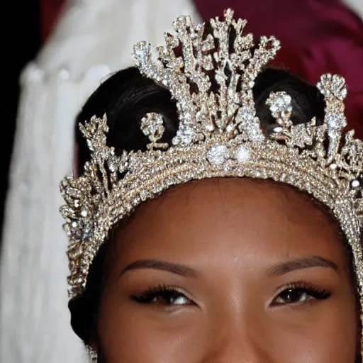 Image similar to tiara on her head