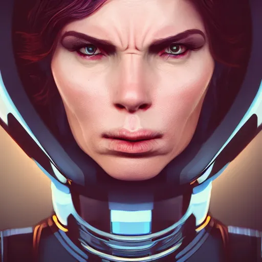 Prompt: Portrait angry woman in spaceship cockpit, artstation, Kirokaze, Valenberg highly detailed, soft lighting 8k resolution