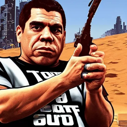 Prompt: Joey Diaz as a Grand Theft Auto 5 character