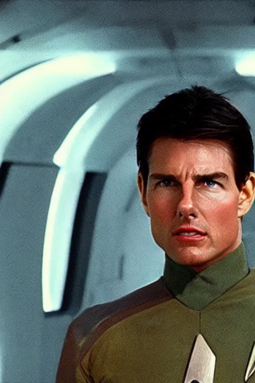 Image similar to Tom Cruise as an alien in Star Trek