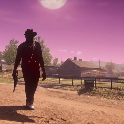 Prompt: Juice wrld In red dead redemption 2 4K detail