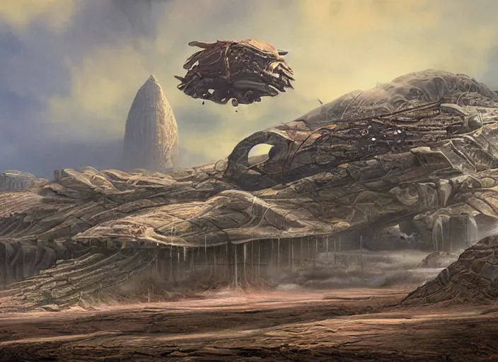 Prompt: matte painting, jim burns