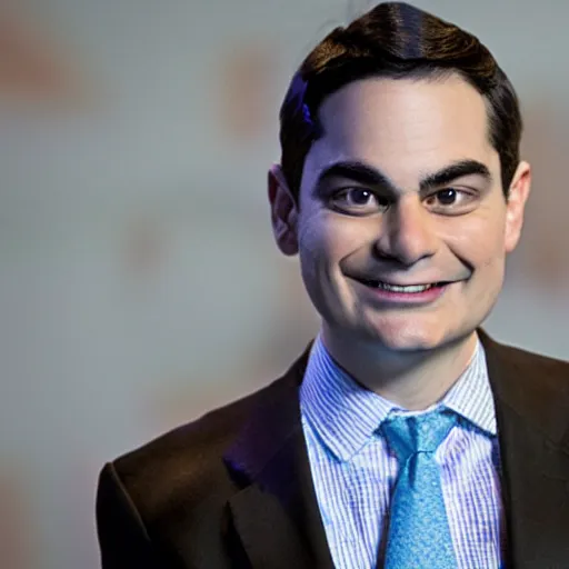 Image similar to Ben Shapiro wearing a fursuit at a furry convention