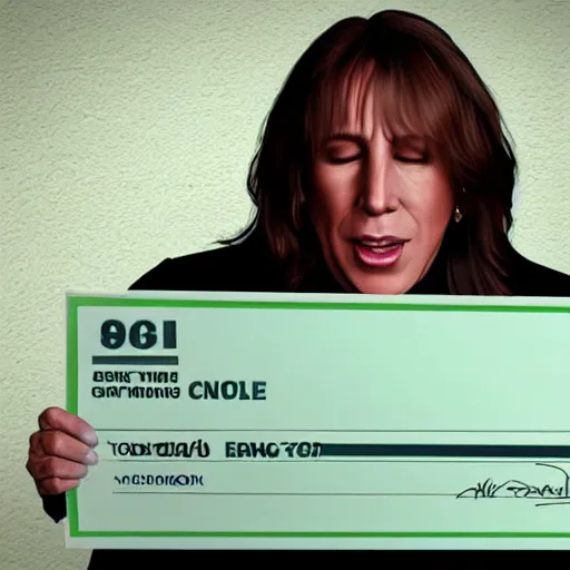 Prompt: alex jones crying while holding a giant cheque, hidden camera, photorealistic, 8k resolution