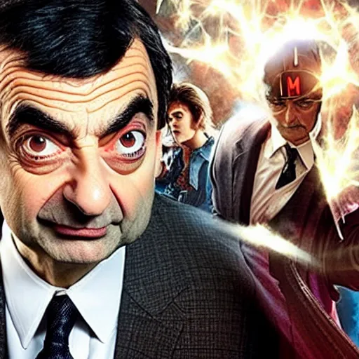 Prompt: Mr. Bean in marvel movie