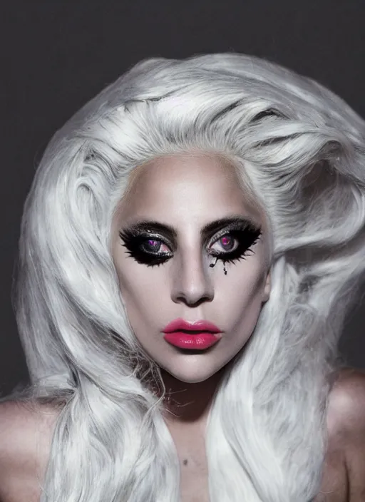 Image similar to lady gaga by nick knight, born this way, born this way album, red weapon 8 k s 3 5, cooke anamorphic / i lenses, highly detailed, cinematic lighting