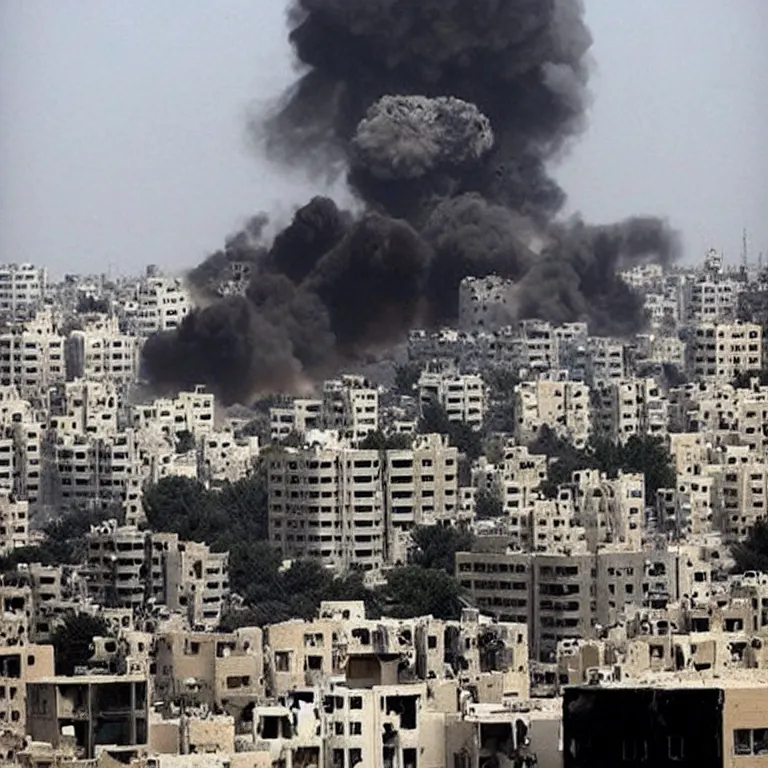 Prompt: “gaza under attack”